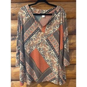 intriguing threads size‎ 3x blouse Boho